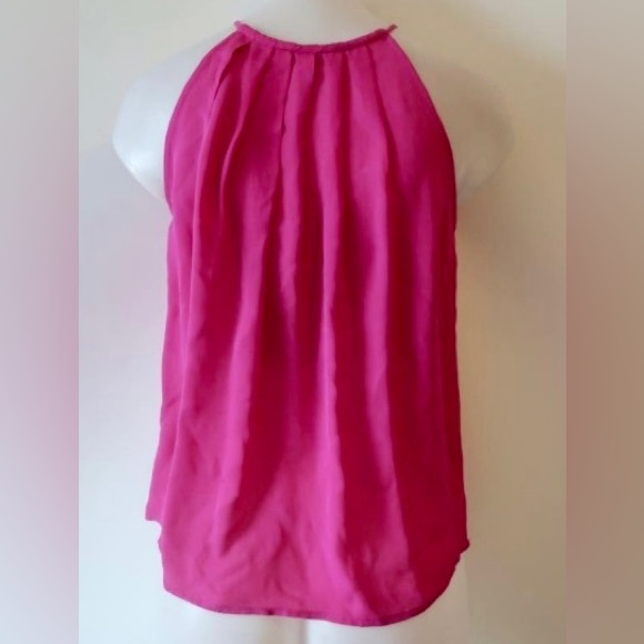 Magenta Pink Joie Spaghetti Strap Flowy & Sexy Silk Camisole - Picture 4 of 12